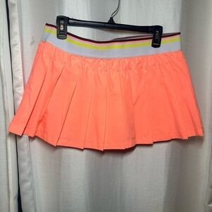 Free people movement‎ pleaded orange skort size large